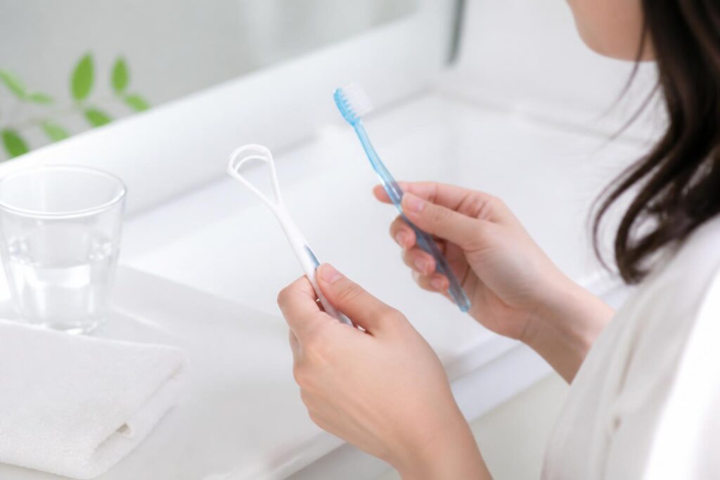 舌苔をうがいで口臭解消する方法は？